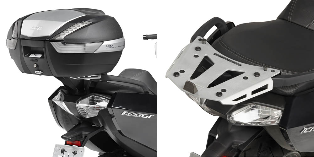 GIVI SRA5106 PIASTRA IN ALLUMINIO PER BAULETTO MONOKEY BMW C 650 GT 2012-2020