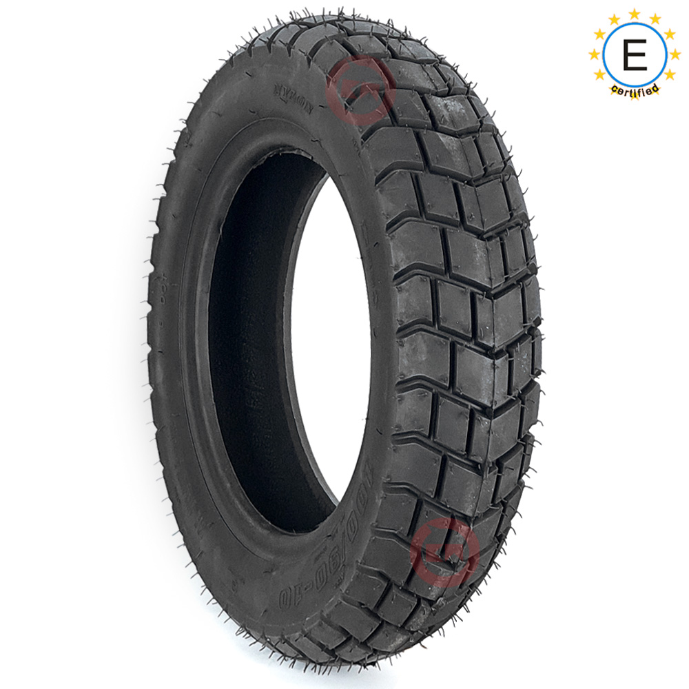 PNEUMATICO RINFORZATO 100/90-10 8PR 61L UNION US132A GOMMA APE 50 TASSELLATO