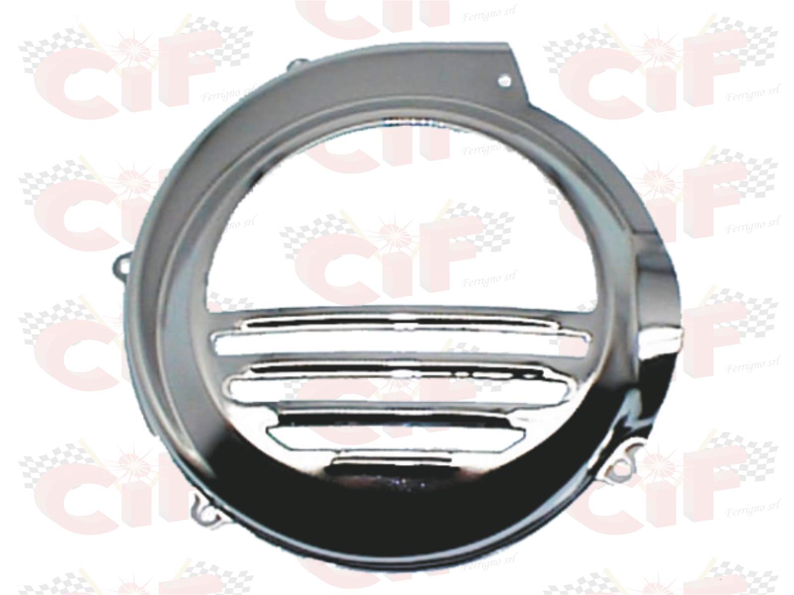 COPRIVENTOLA IN FERRO CROMATO PER VESPA PX PE