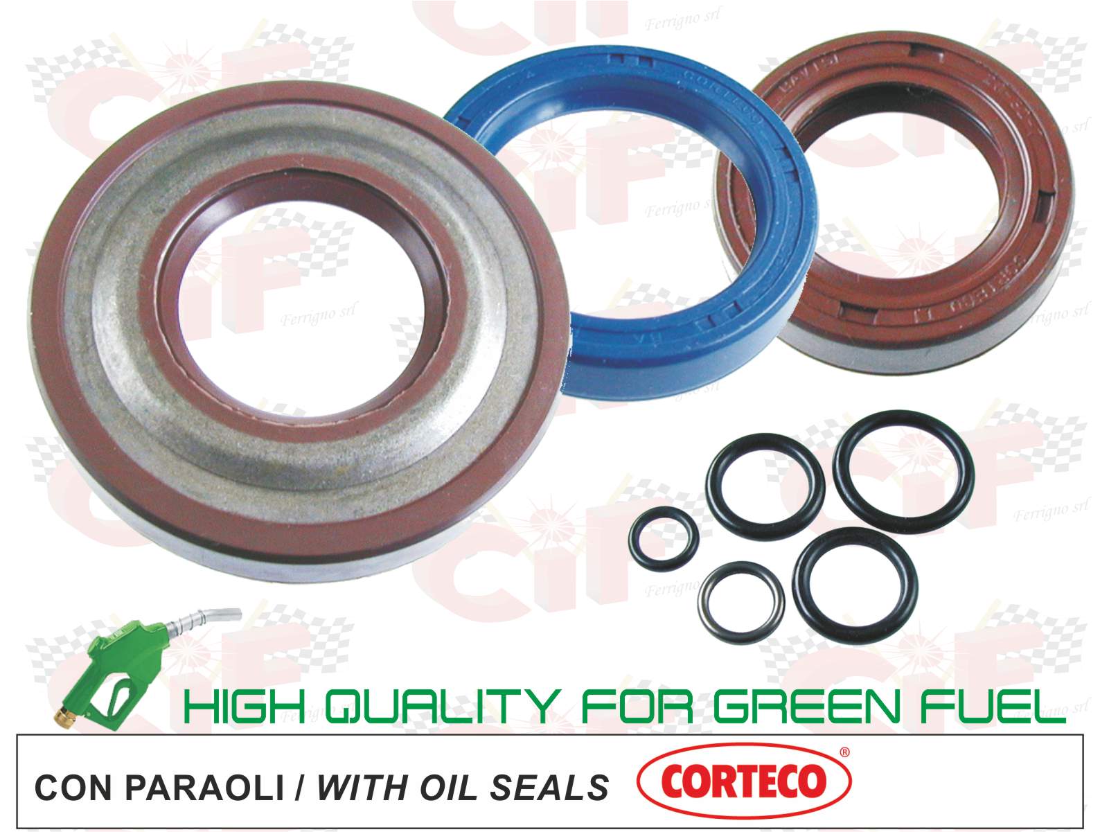 SERIE PARAOLIO MOTORE VITON VESPA PK 50 XL - FL