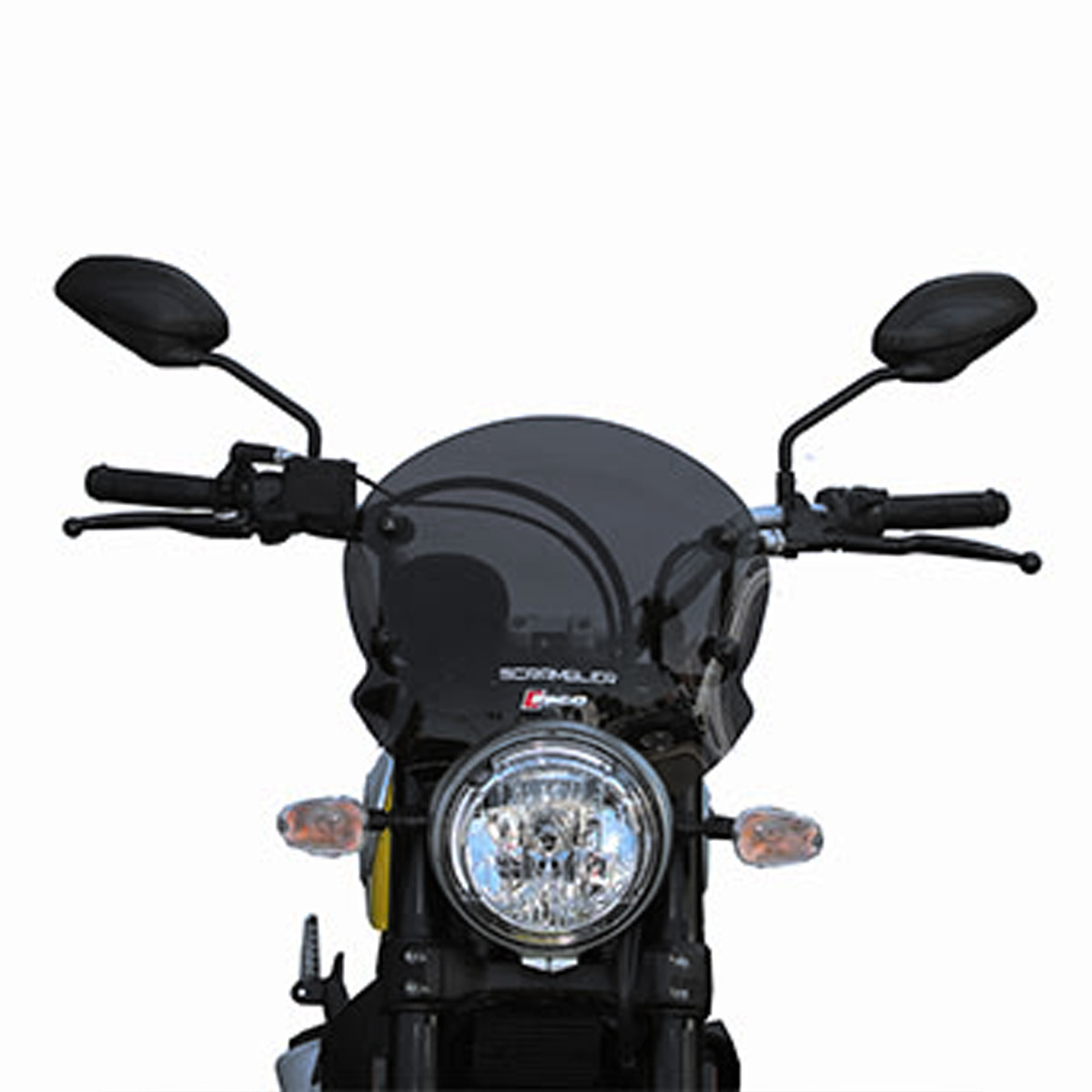 Cupolino Ducati Scrambler Fumè scuro Spoiler Basso sportivo Faco