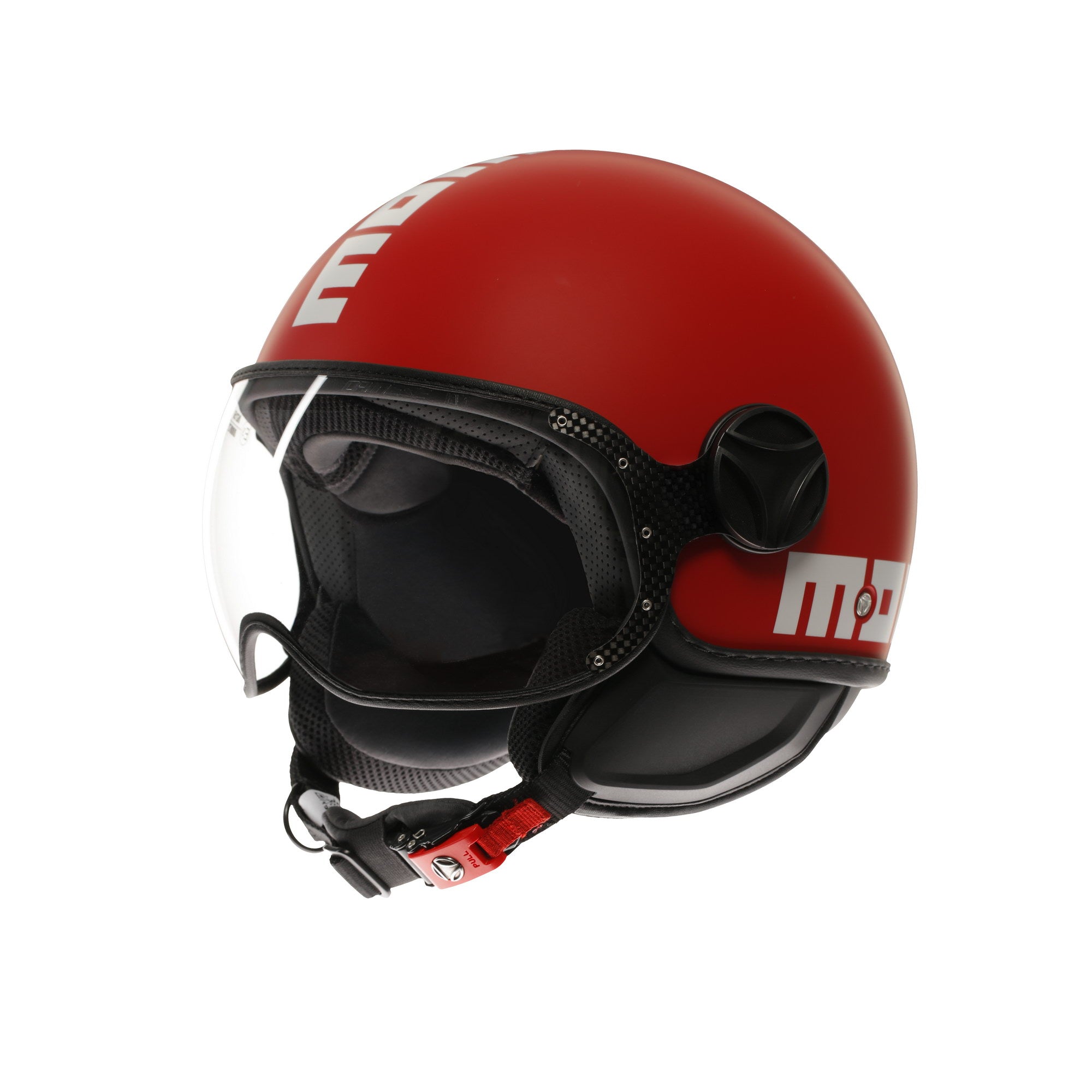 Casco MOMO DESIGN FGTR Classic E2206 Jet Candy Rosso Opaco Matt RED/WHITE 010