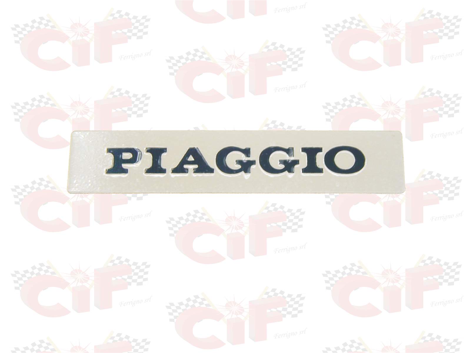 TARGHETTA PIAGGIO ADESIVA PER MASCHERINA FRONTALE VESPA PK RIF. PIAGGIO 216719