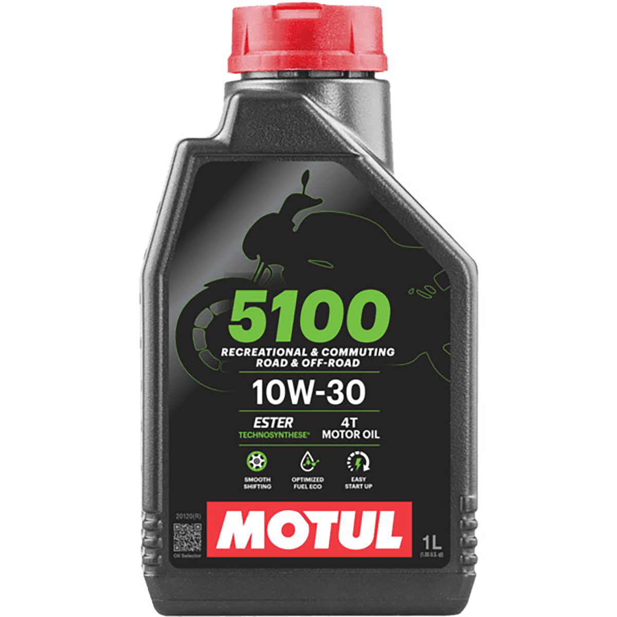 MOTUL 5100 10W30 1LT OLIO JASO MA2 SEMISINTETICO MOTO 4T