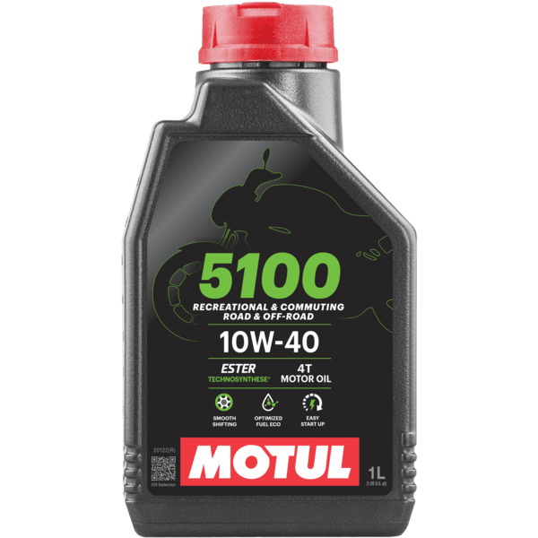 1LT OLIO MOTUL 5100 10W40 MA2 SEMISINTETICO MOTO 4T