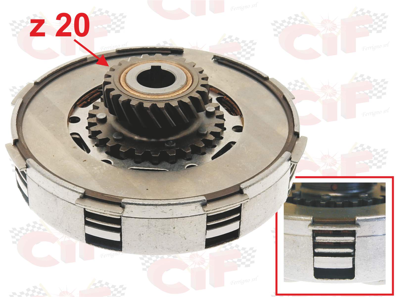 FRIZIONE COMPLETA Z20 VESPA 125 T5