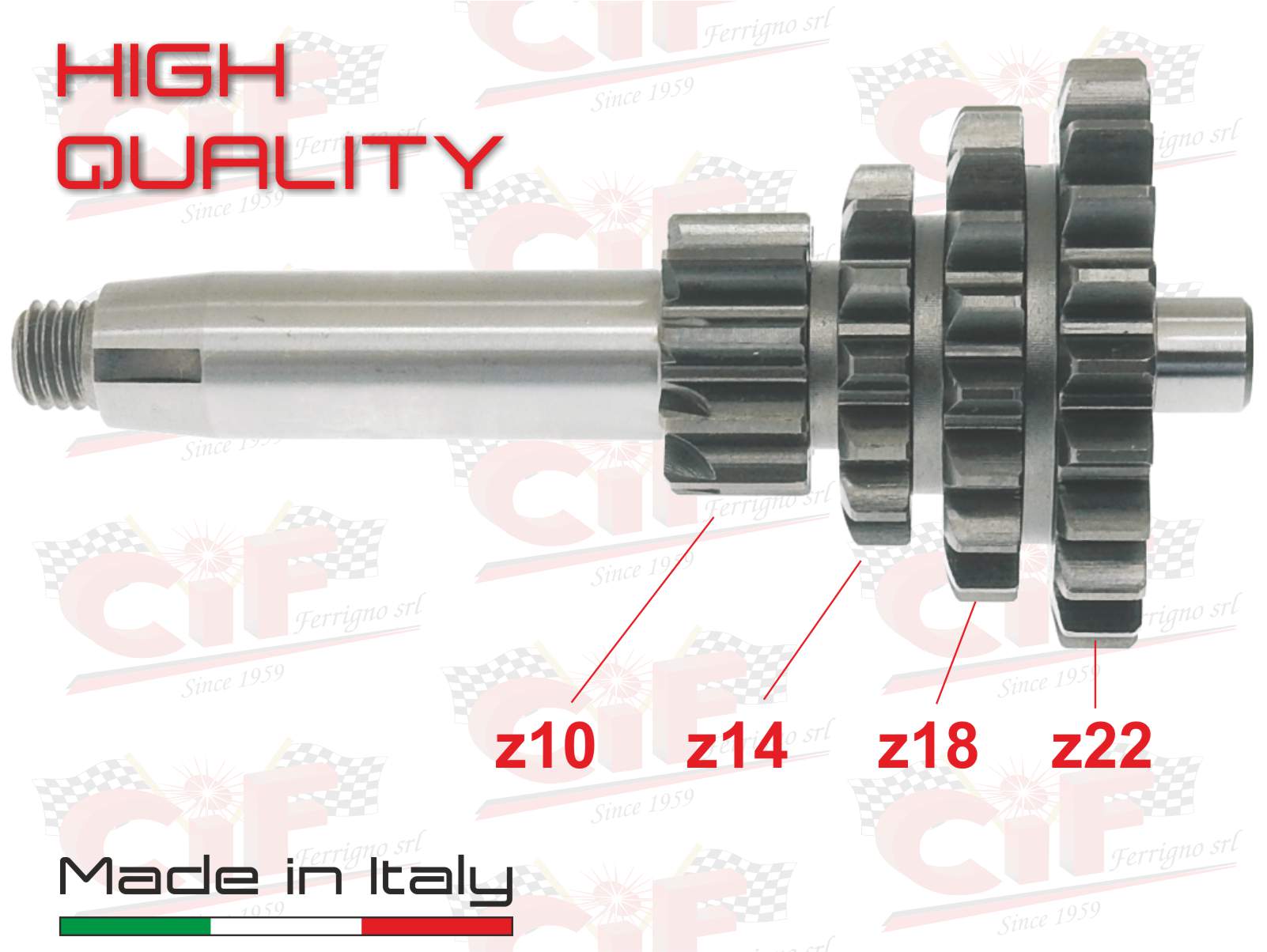 Piñón De Arranque Para Vespa 50 Special L/R/N/ET3 Y Primavera 125 - Repuesto Original Italiano