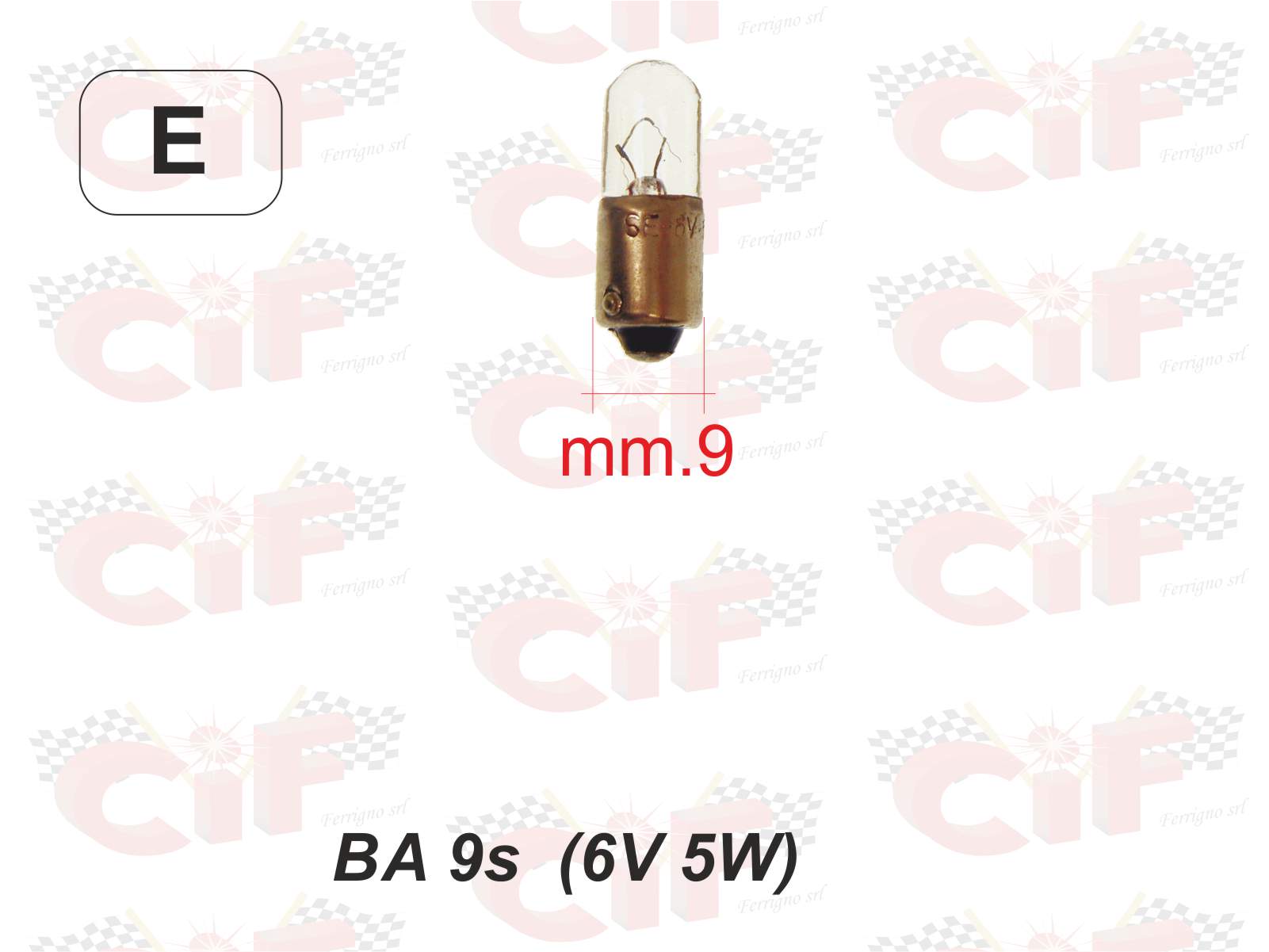 Lampadina Ba 9s (6v 5w) Luce Posizione Anteriore / Posteriore