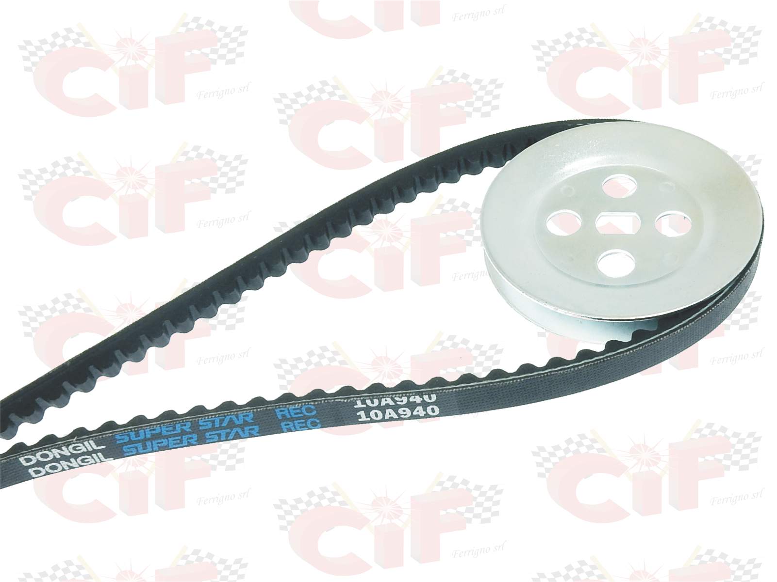 KIT MODIFICA CINGHIA+PULEGGIA Ø mm.80 PER CIAO-PX-FL2 SENZA VARIATORE