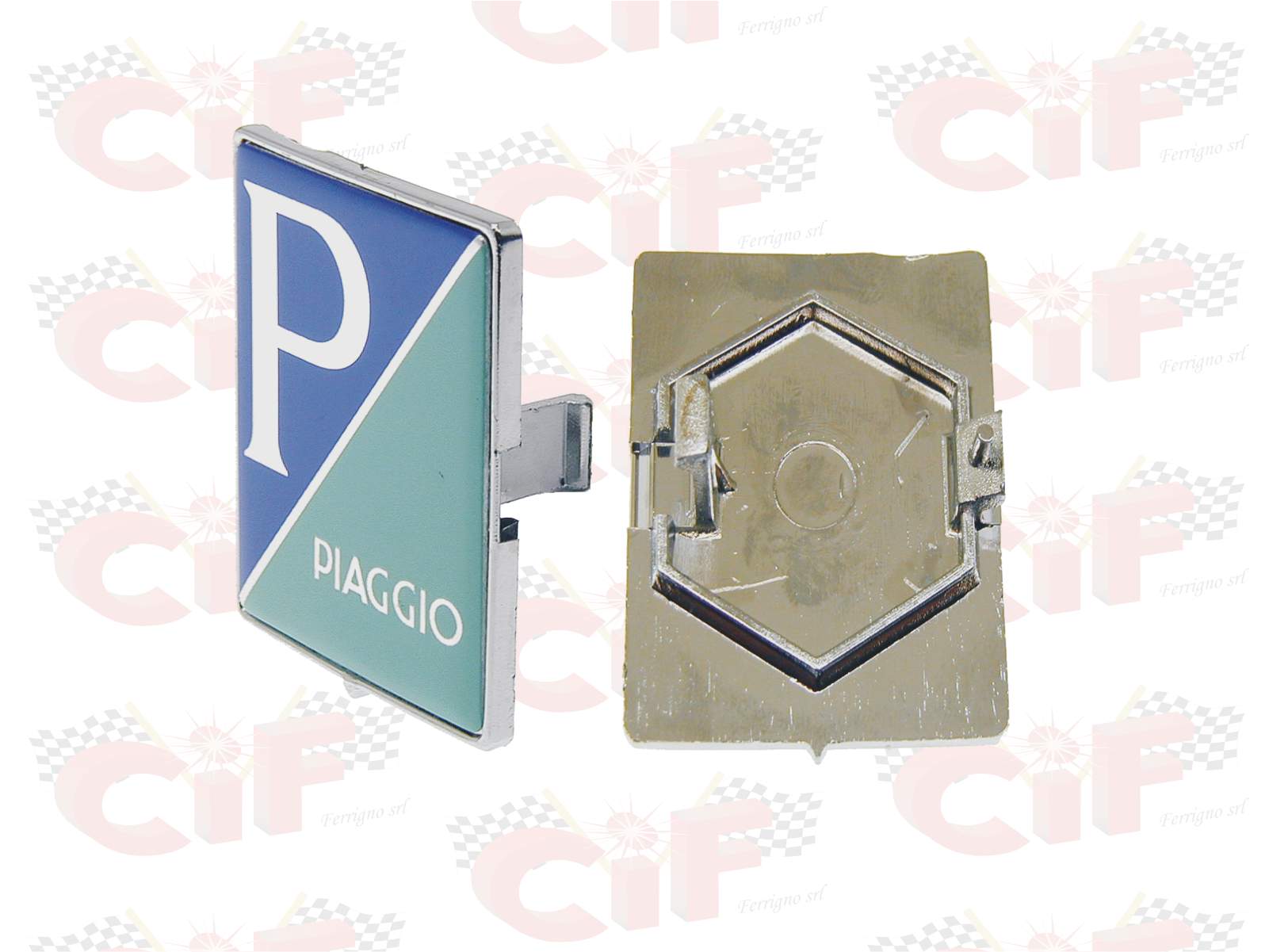 SCUDETTO PIAGGIO RETTANGOLARE VESPA LX ET4 GTS GTV S PRIMAVERA SPRINT PORTER 576464