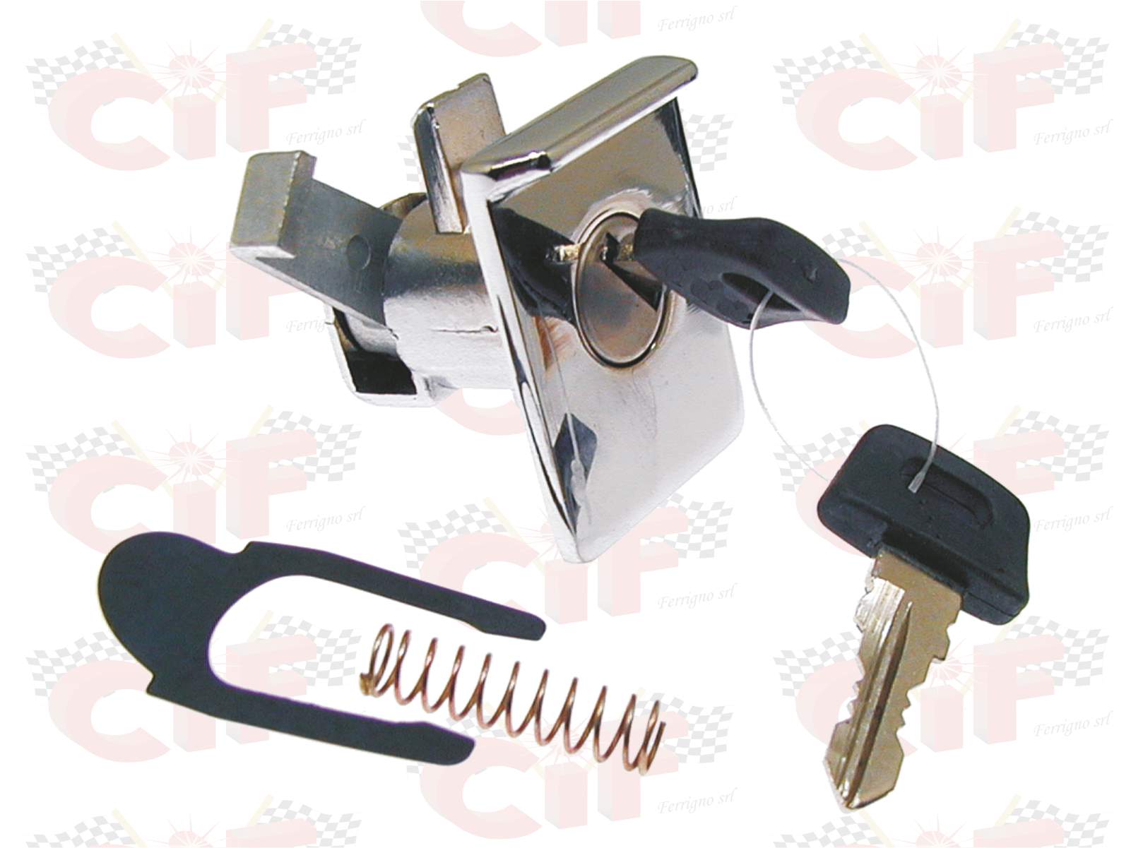 SERRATURA BAULETTO CROMATA VESPA PX DAL 2010 - LML STAR 125-150-200
