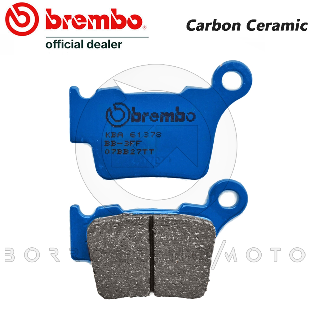 KIT PASTIGLIE FRENO POSTERIORE BREMBO CARBON CERAMIC TT 07BB27TT