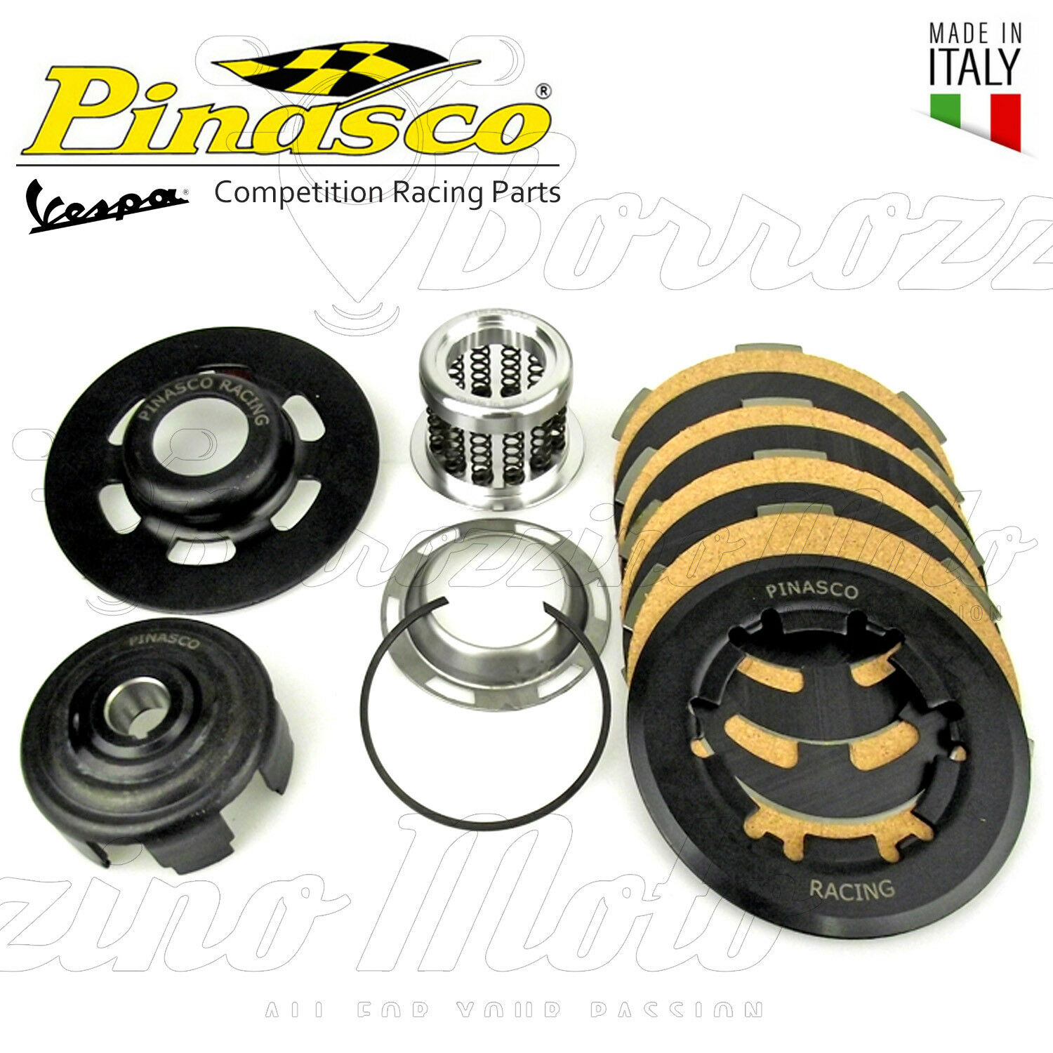 FRIZIONE PINASCO POWER CLUTCH RACING 12 MOLLE VESPA 50 SPECIAL L R N PK APE