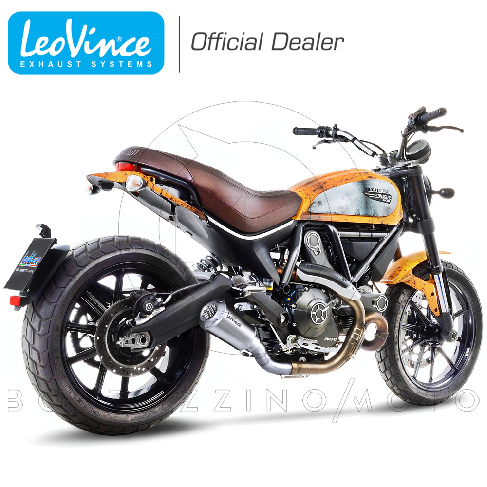 LeoVince DUCATI SCRAMBLER 800 ICON/CLASSIC 2017 17 LEOVINCE SCARICO LV-10 INOX 15206 