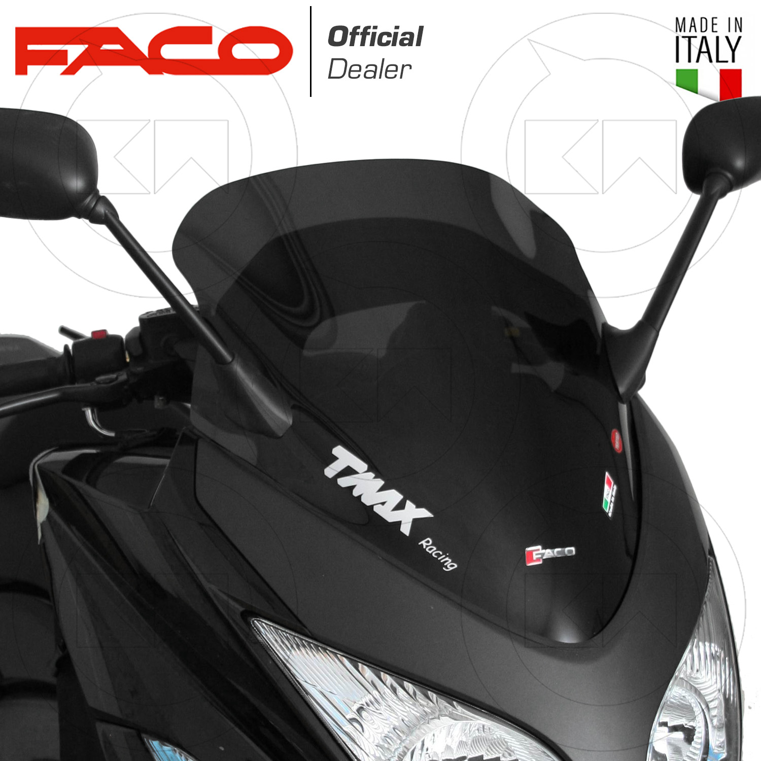 SPOILER CUPOLINO PARABREZZA FUME' YAMAHA TMAX T MAX 500 NERO DAL 2001 FINO 2007 