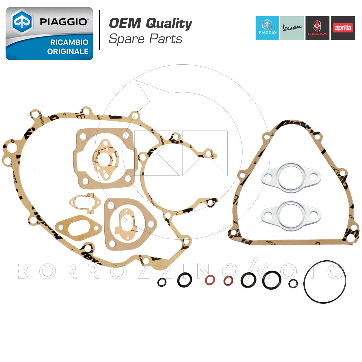 KIT GUARNIZIONI MOTORE PIAGGIO VESPA 50 SPECIAL L R N PK S XL 125 ET3 PRIMAVERA