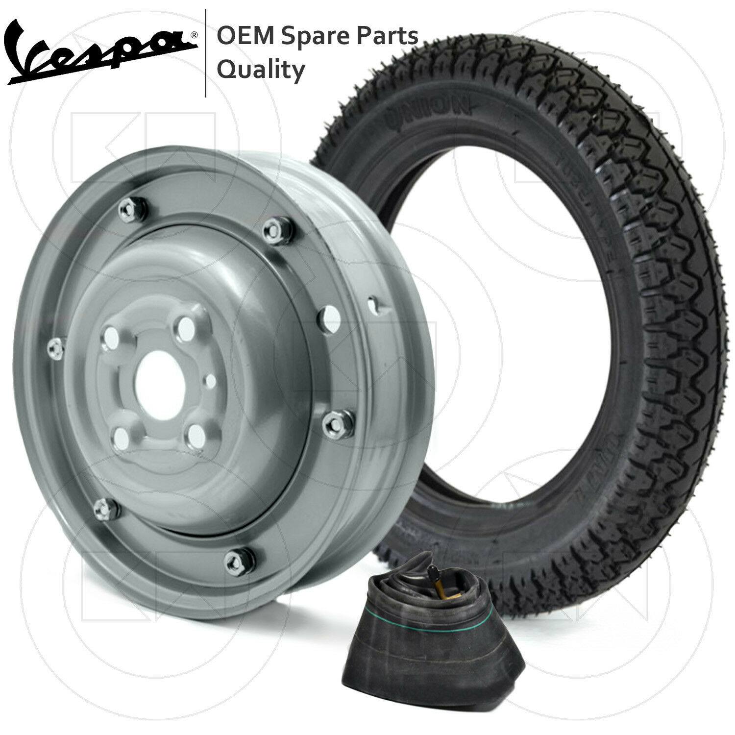 KIT RUOTA COMPLETA CERCHIO CHIUSO 2.75-9 VESPA 50 R-L-N