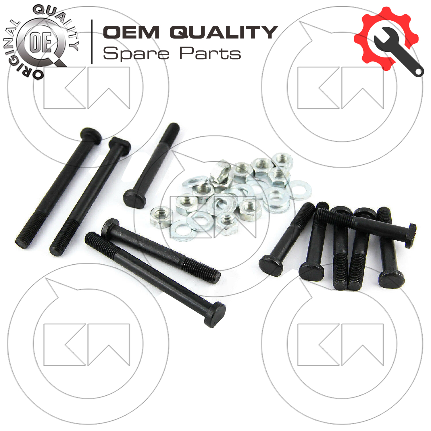 KIT PERNI BULLONI DADI PRIGIONIERI PER CHIUSURA CARTER MOTORE VESPA 50 SPECIAL