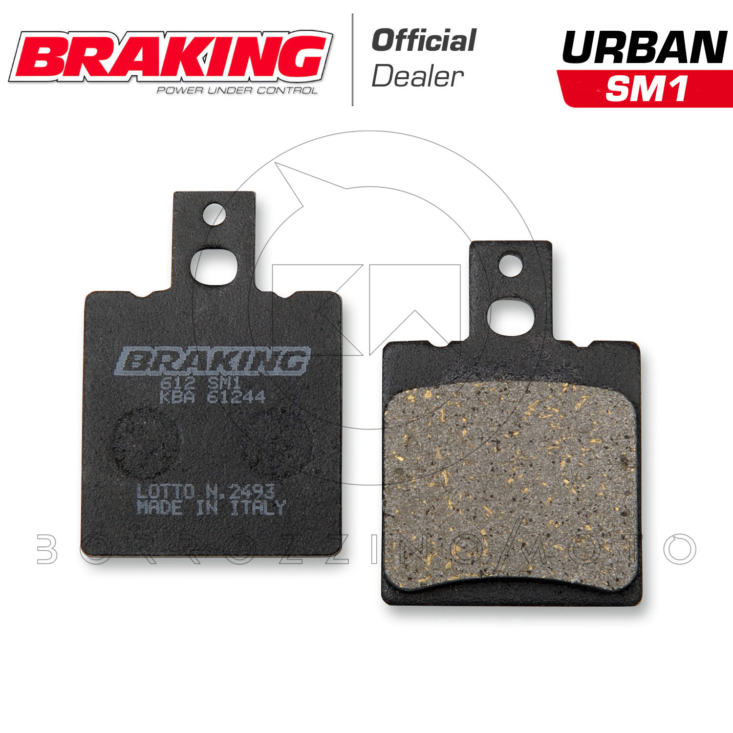 PASTIGLIE FRENO POSTERIORE BRAKING 612SM1 MOTO GUZZI V35 V50 V65 V74 DUCATI MONSTER 400 600