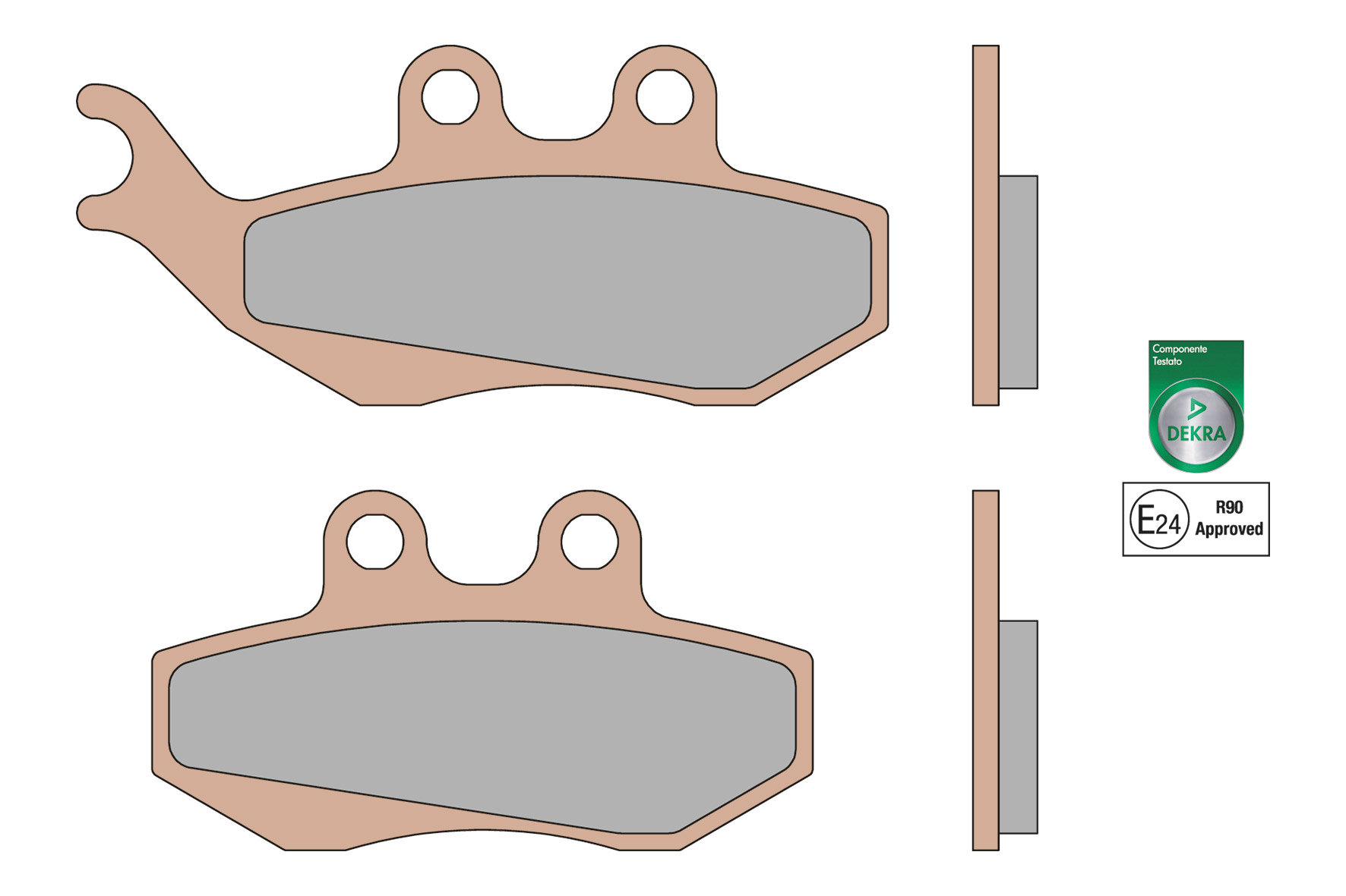 6215011BS MALOSSI PASTIGLIE FRENO ANTERIORE BRAKE PADS MHR SYNT OMOLOGATE HM CR E DERAPAGE 50 2T LC