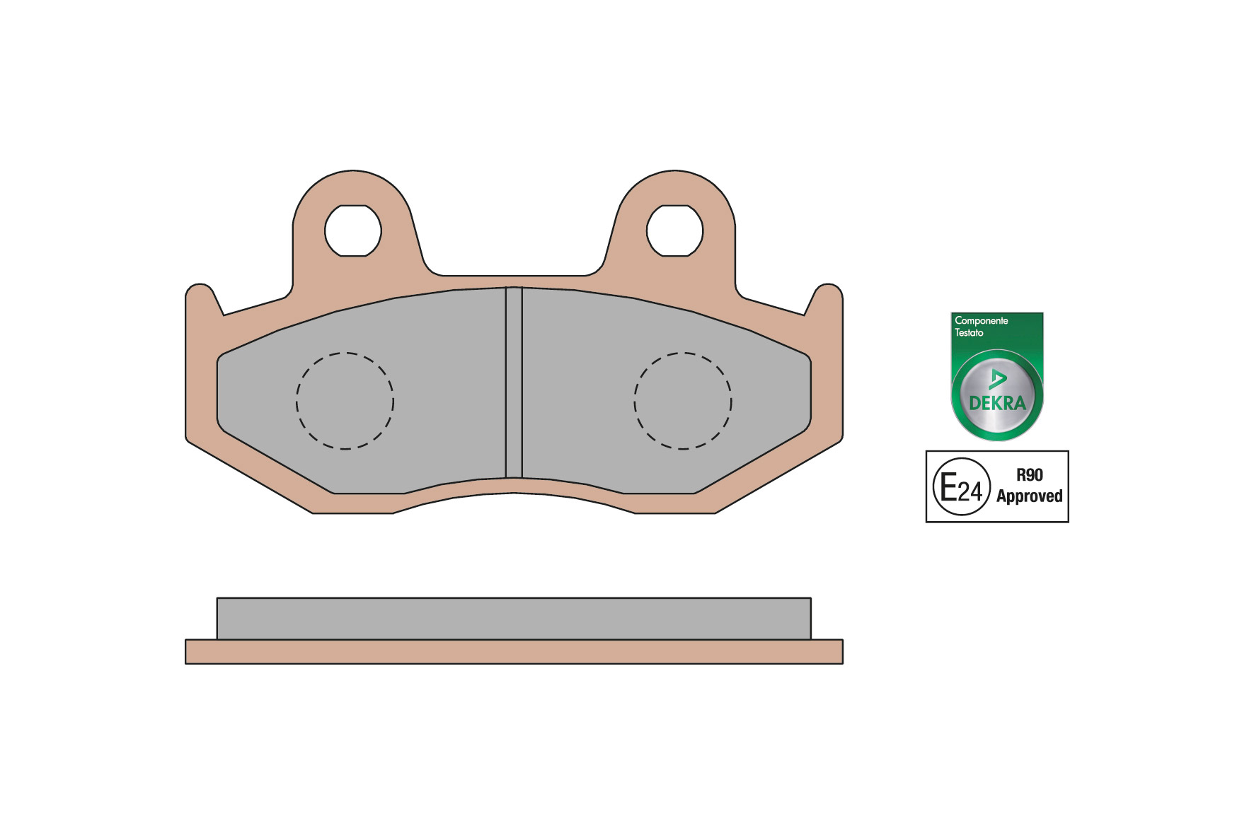 6215018BS MALOSSI PASTIGLIE FRENO ANTERIORE BRAKE PADS MHR SYNT OMOLOGATE HONDA SH I 125 ie 4T LC <-2008