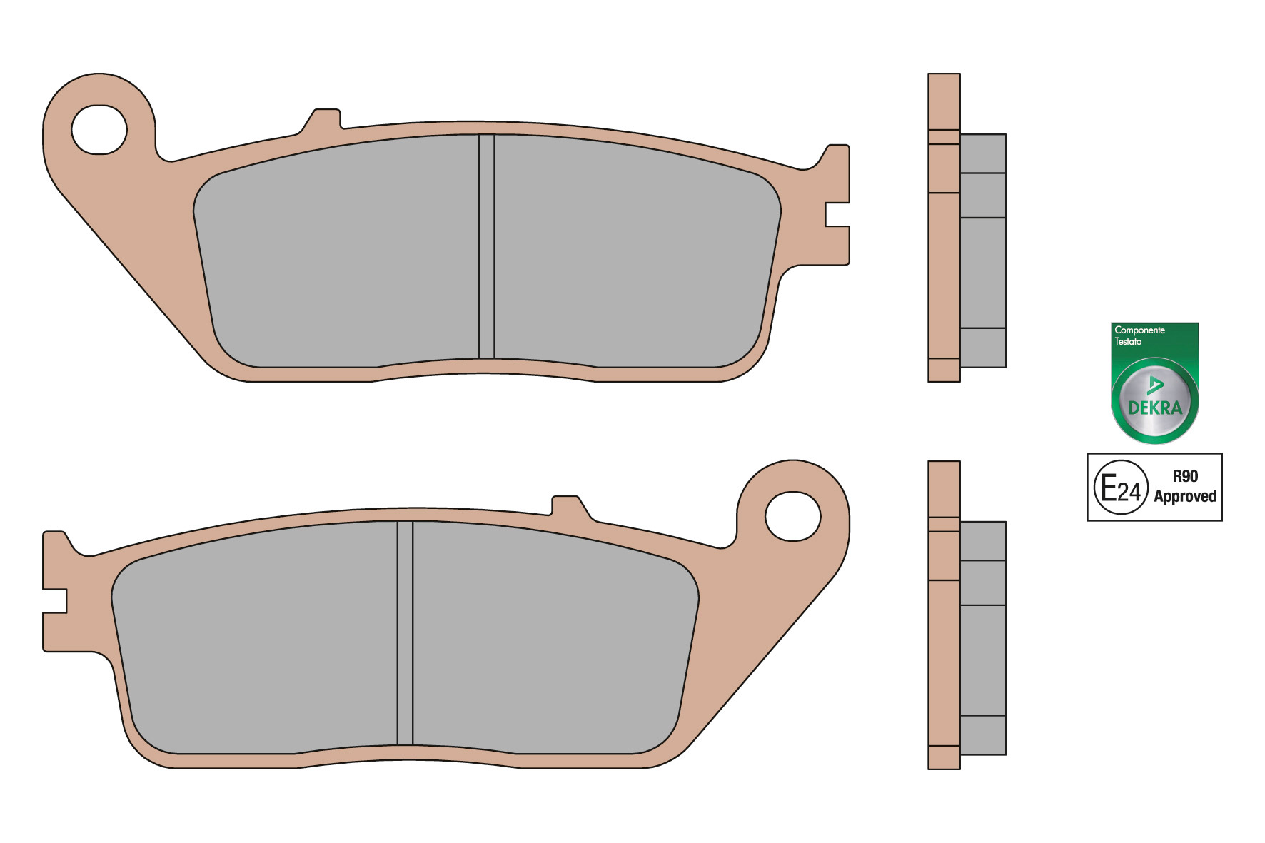 6215027BS MALOSSI PASTIGLIE FRENO POSTERIORE BRAKE PADS MHR SYNT OMOLOGATE HONDA SILVER WING 400 4T LC