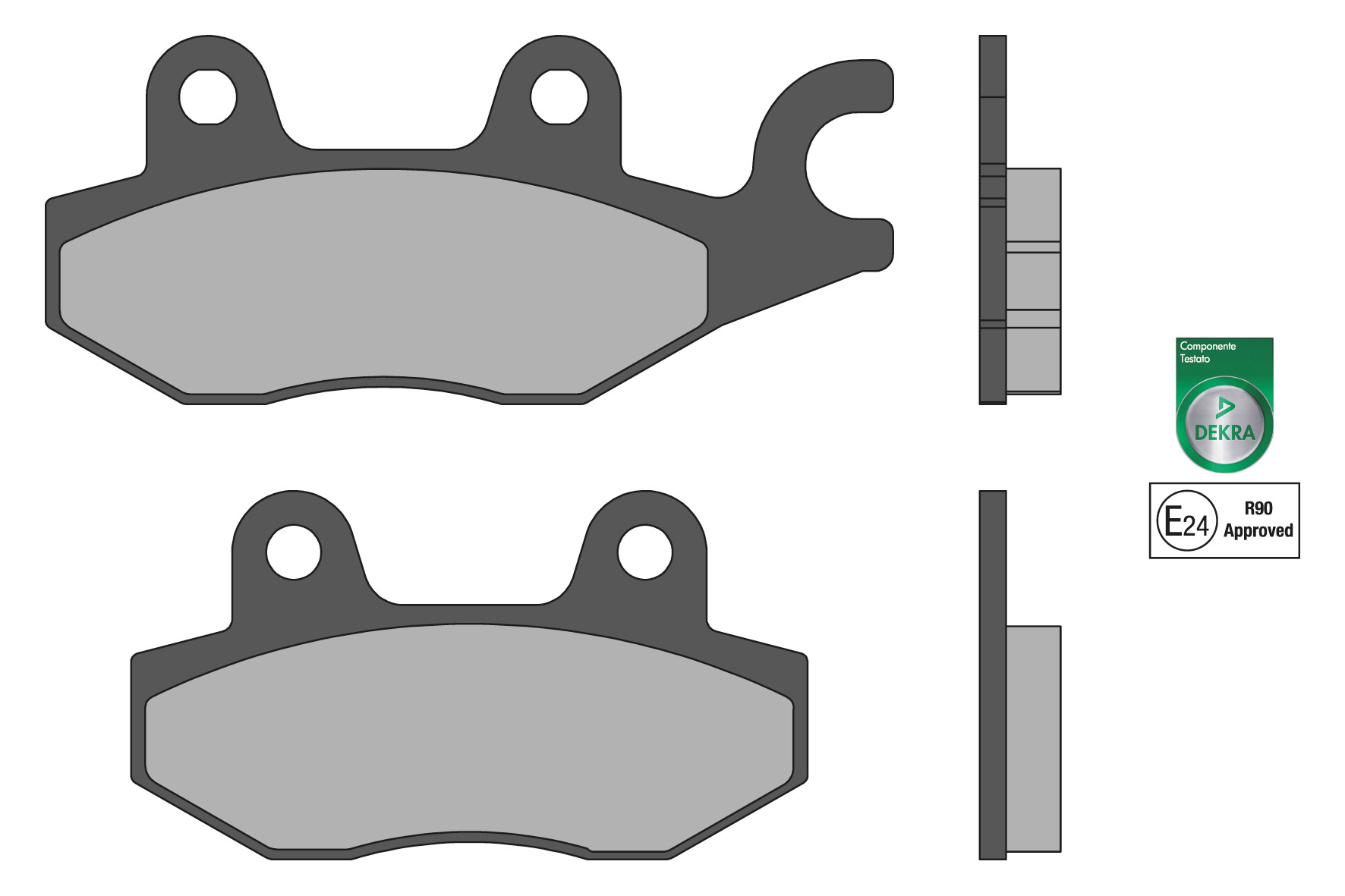 6215055BB MALOSSI PASTIGLIE FRENO ANTERIORE BRAKE PADS OMOLOGATE KYMCO DINK 50 2T