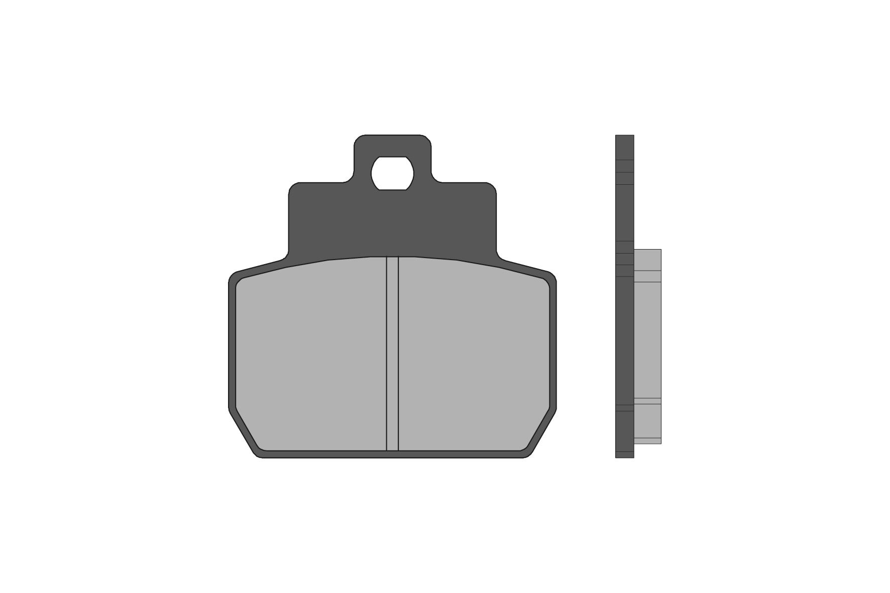 6216418BB MALOSSI PASTIGLIE FRENO POSTERIORE BRAKE PADS PIAGGIO MP3 250 ie 4T LC euro 3