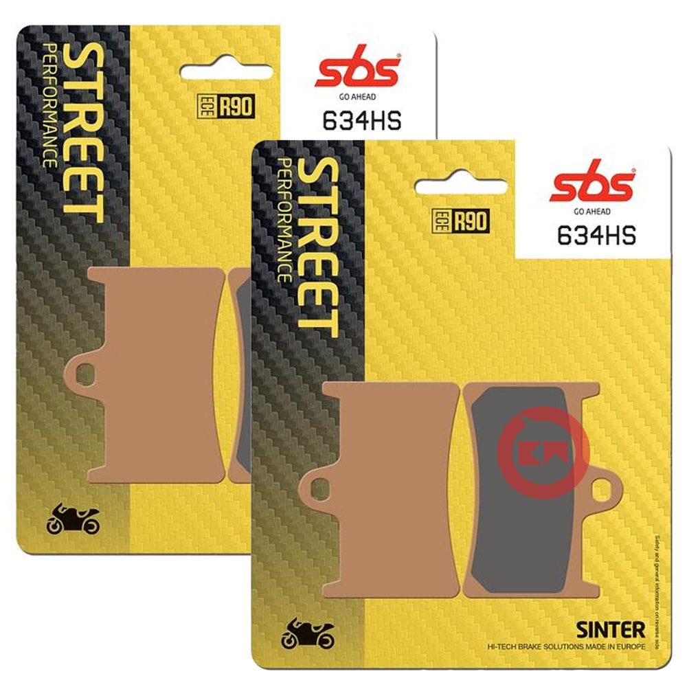 SBS 634HS KIT PASTIGLIE FRENO ANTERIORE YAMAHA TDM 900 2002-2014