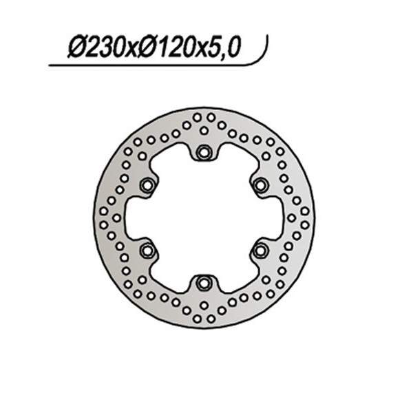 DISCO FRENO POSTERIORE NG 091 KAWASAKI KLE 500 1991-2007