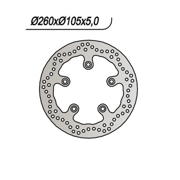 DISCO FRENO ANTERIORE NG 1066 KYMCO XCITING 250 2004-2005