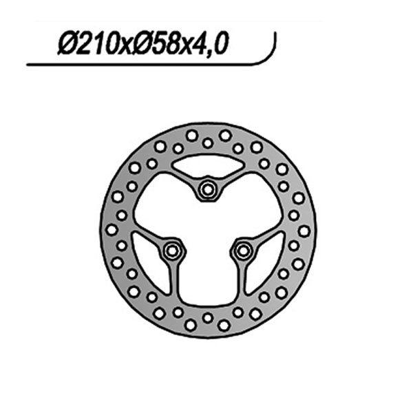 DISCO FRENO ANTERIORE NG 1072 KYMCO SUPER 9 / SUPER 9 SPORT 50 2000-2007
