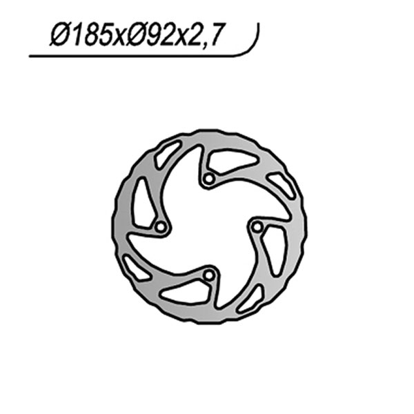 DISCO FRENO ANTERIORE NG 626X WAVE BETAMOTOR REV 2T 125 2003-2008