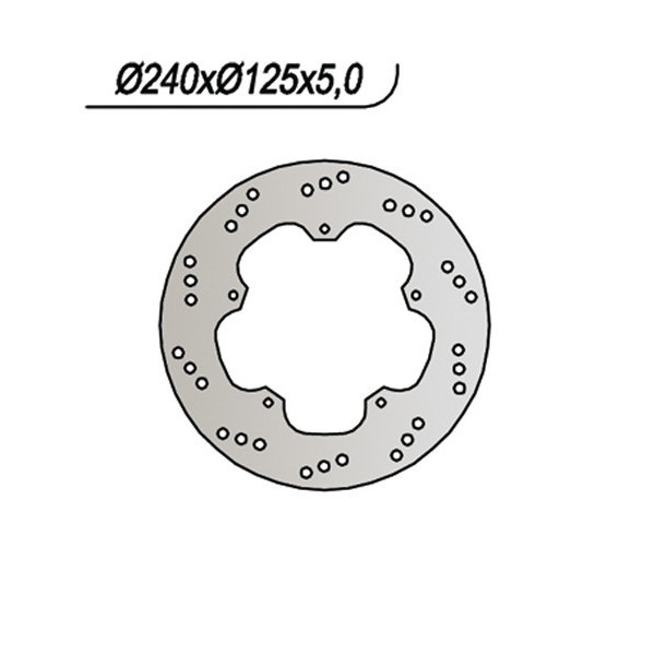 DISCO FRENO POSTERIORE NG 638 ADIVA AD E2 250 2006-2007
