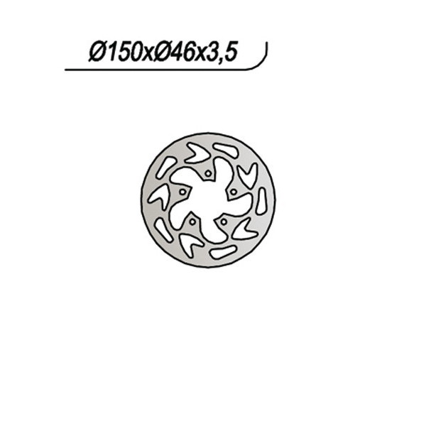 DISCO FRENO POSTERIORE NG 667 GAS GAS TXT ROOKIE 80 2003-2005