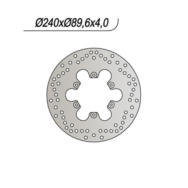 DISCO FRENO POSTERIORE NG 707 MALAGUTI MADISON K 400 2002-2005
