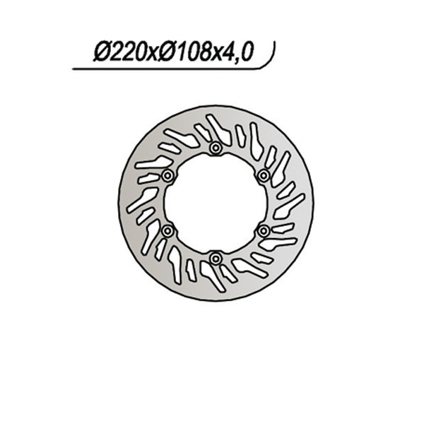 DISCO FRENO POSTERIORE NG 821 GAS GAS SM 125 2004-2005