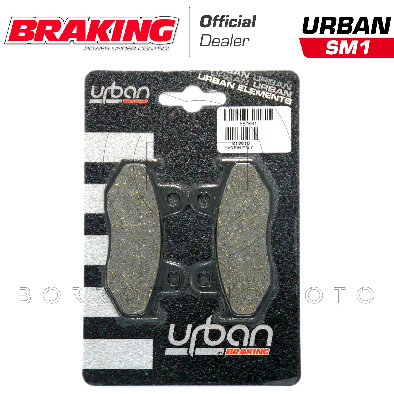 KIT PASTIGLIE FRENO ANTERIORE BRAKING 667SM1 HONDA SH 125/150 2001-2008