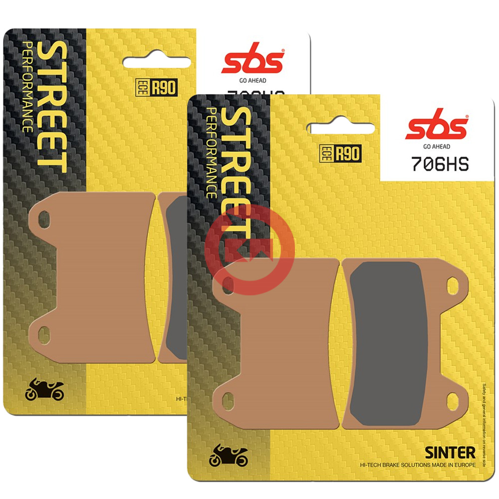 SBS 706HS KIT PASTIGLIE FRENO ANTERIORE CAGIVA V RAPTOR 650 2000-2002