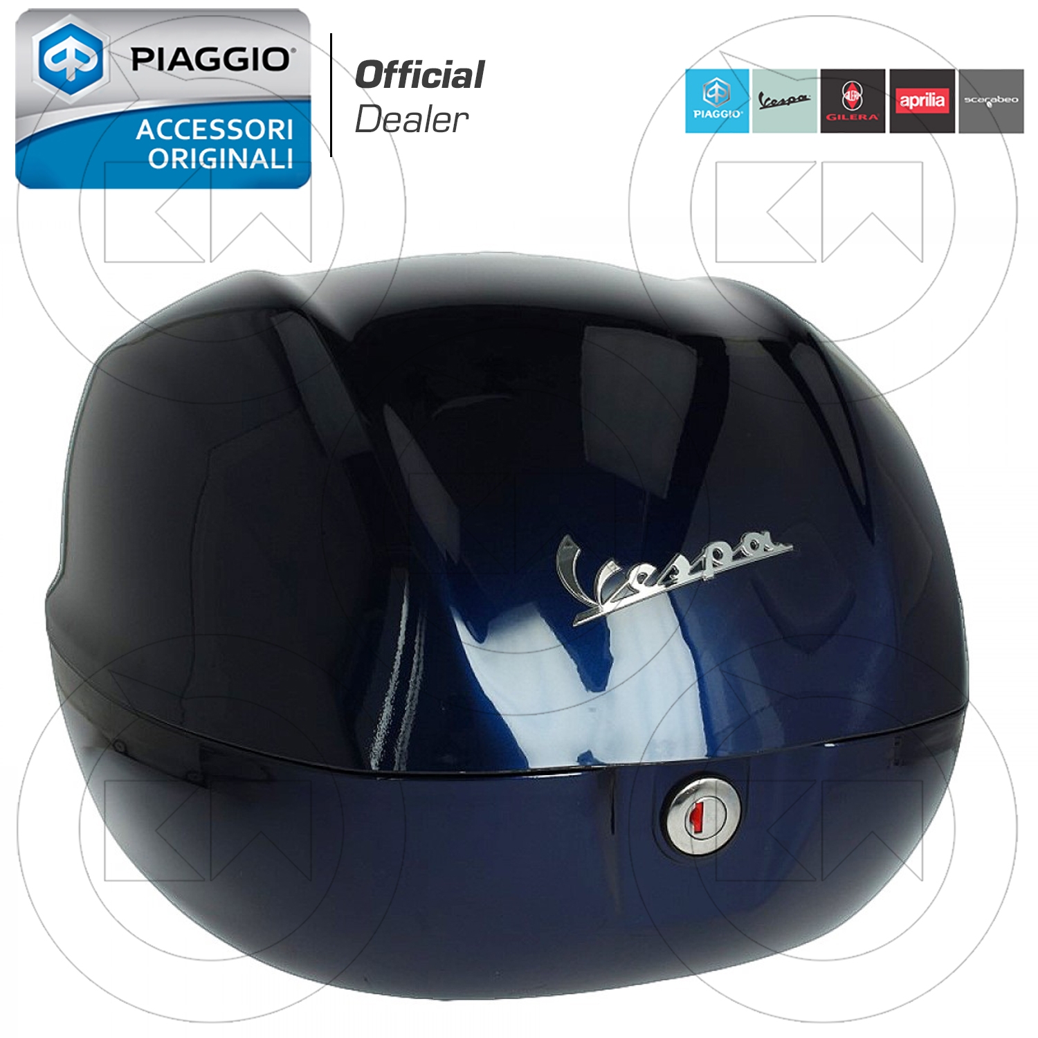 KIT BAULETTO Vespa Primavera 50 125 150 Verniciato Blu 222/A Originale Piaggio EUR 329,00 KIT BAULETTO Vespa Primavera 50 125 150 Verniciato Blu 222/A Originale Piaggio EUR 329,00