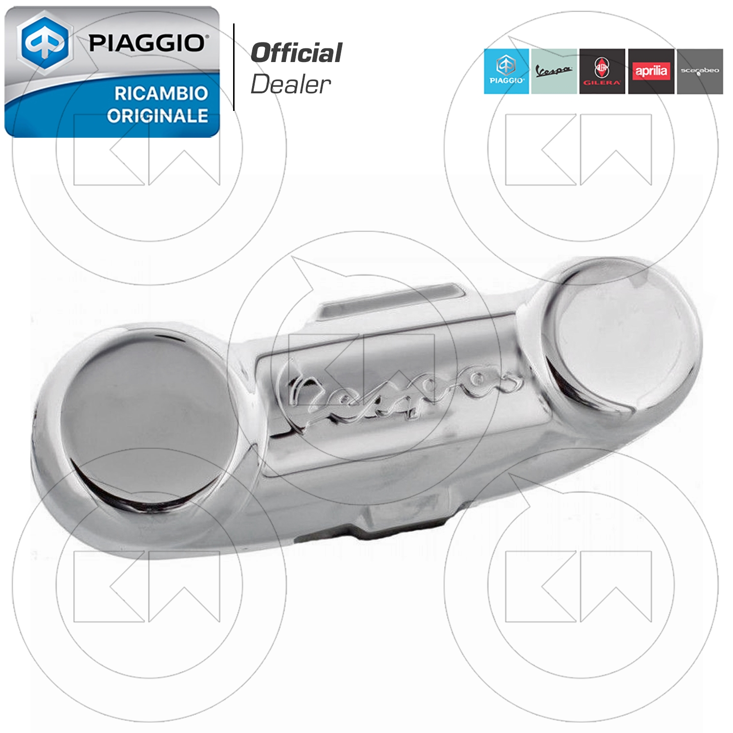 COPRIMOLLEGGIO CROMATO VESPA PX ORIGINALE PIAGGIO