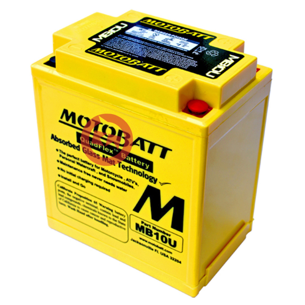 Batteria potenziata MOTOBATT MB10U 12V 14.5AH Sigillata Pronta all’uso Yuasa YB10L-B YB10L-A2