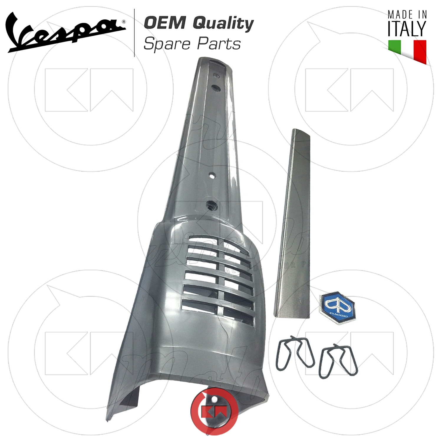 KIT NASELLO GRIGIO COPRI-CLACSON VESPA 50 SPECIAL