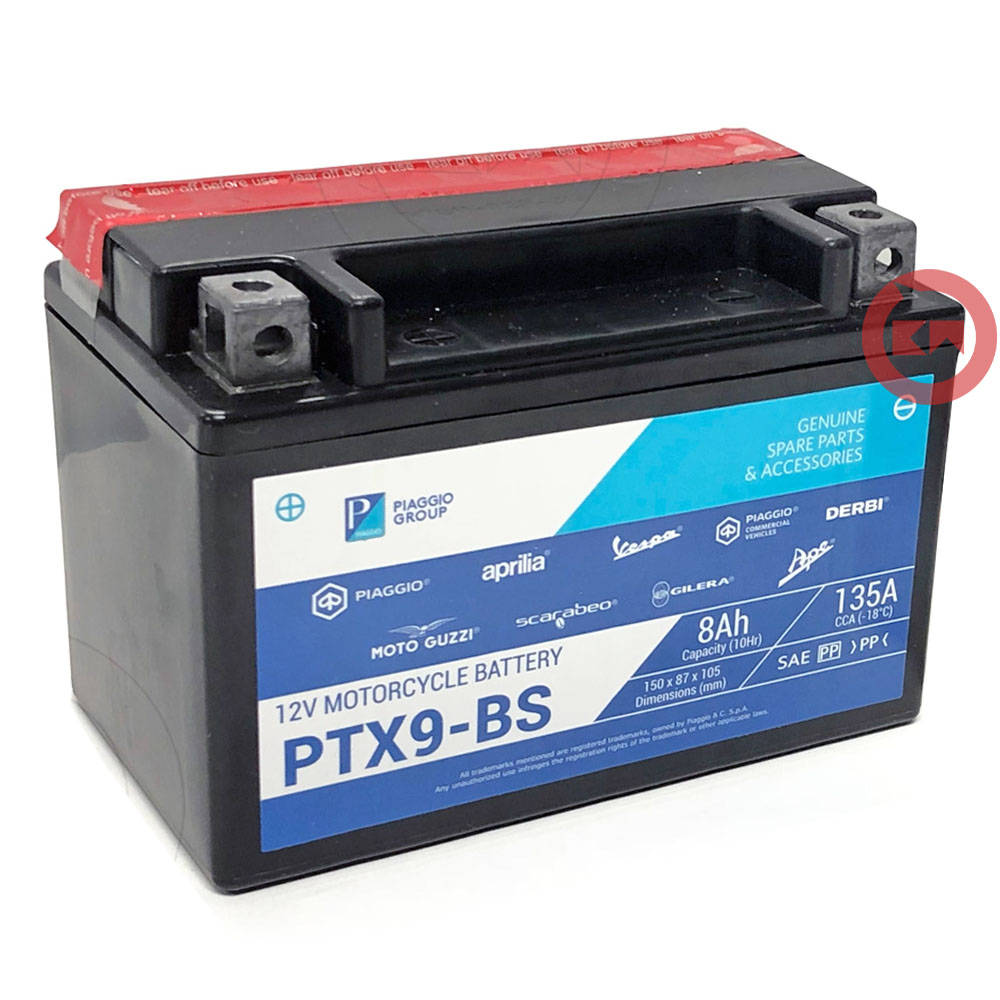 BATTERIA Per PIAGGIO mp3 300 RL Touring m63301 13 YUASA ytx14-bs AGM chiuso 