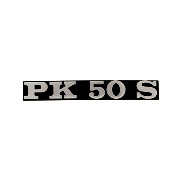 TARGHETTA SCRITTA VESPA PK 50 S SCOCCA LATERALE RIF. ORIGINALE PIAGGIO 195631