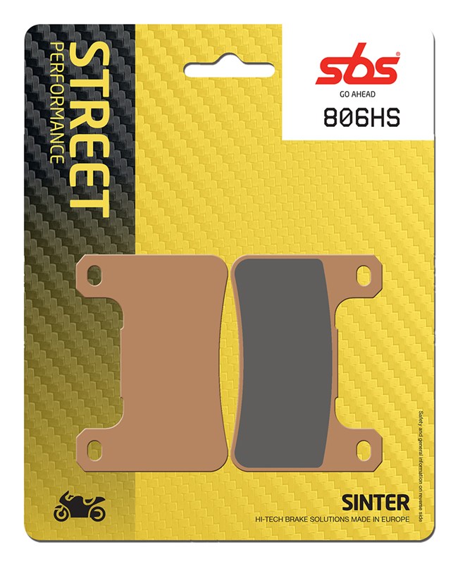 SBS 806HS SINTER FRONT PASTIGLIE FRENO ANTERIORE