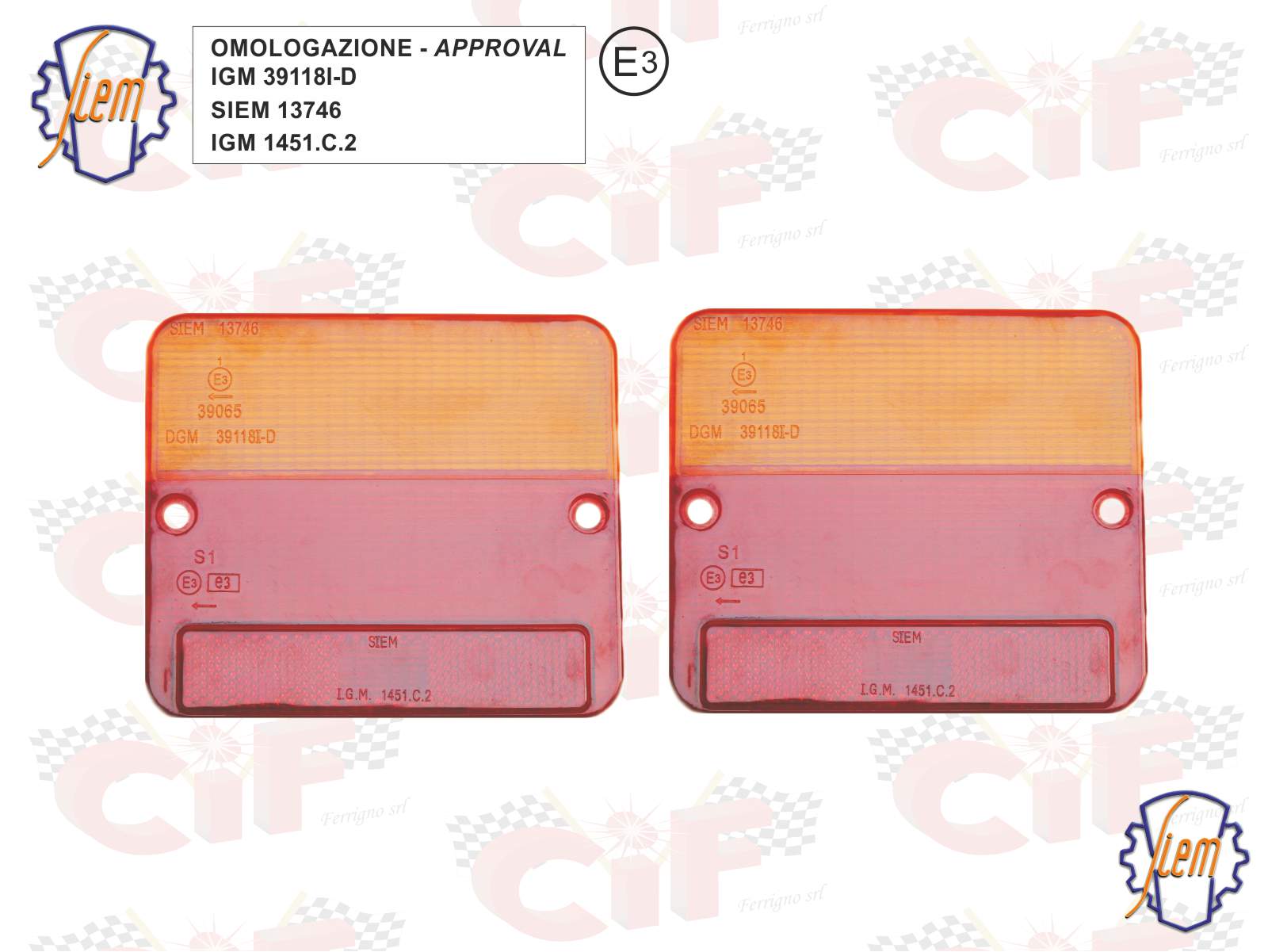 Coppia Plastiche Siem Ricambio Per Fanali Posteriori Ape 50 TL-Car-MaX Diesel-Poker
