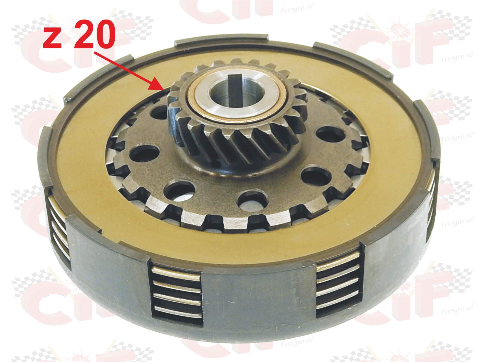 GRUPPO FRIZIONE COMPLETA Z20 VESPA PX 125 FRENO A DISCO 2886505