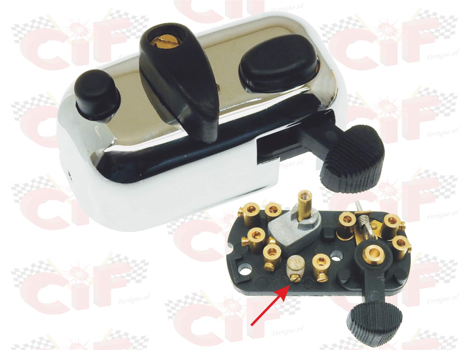 COMMUTATORE LUCI CROMATO VESPA 150 VBA1T RIF. PIAGGIO 089472