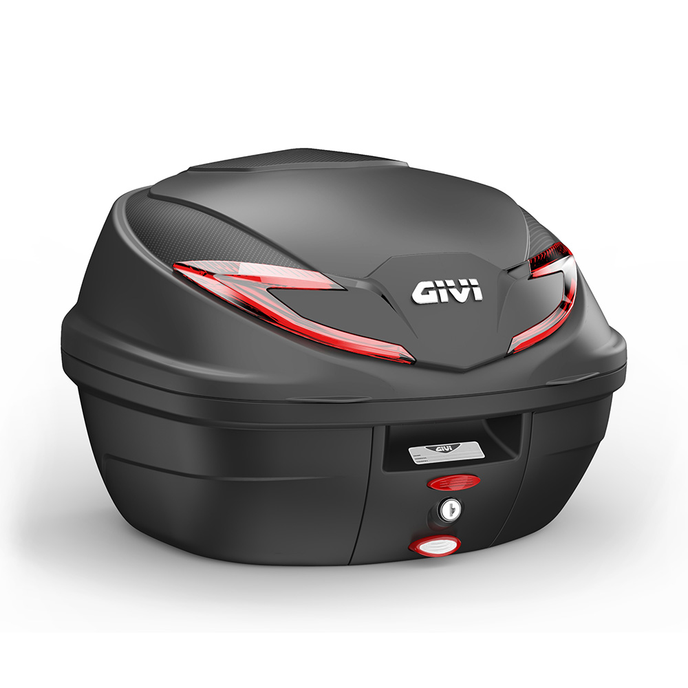 BAULETTO GIVI 36L MONOLOCK NERO CATADIOTTRI ROSSI B360N2